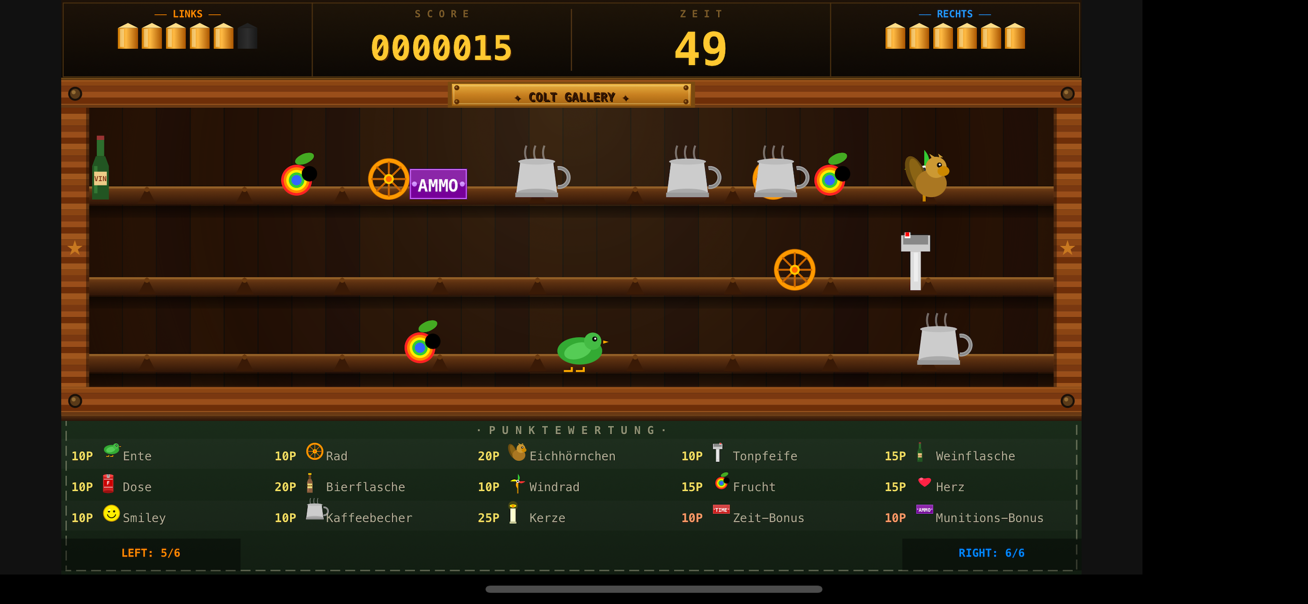 Colt Gallery – Gameplay